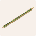 Retro Round Zircon Gold Bracelet