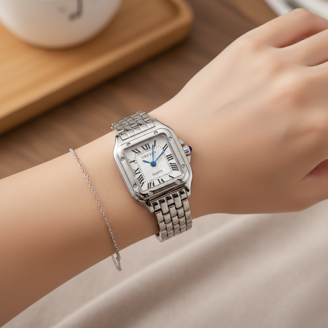 Roman Numeral Square Watch