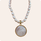 Round Pearl Shell Fashion Necklace