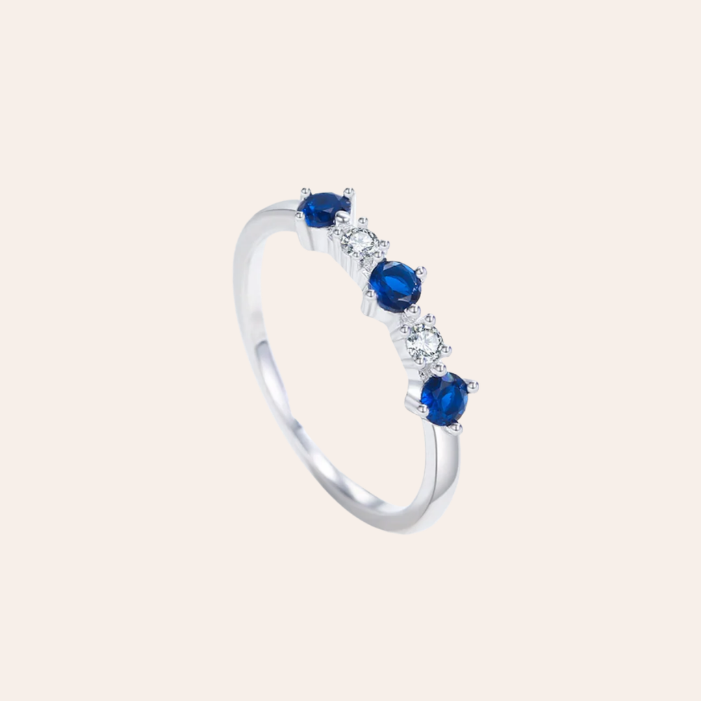 Sapphire Zircon Ring