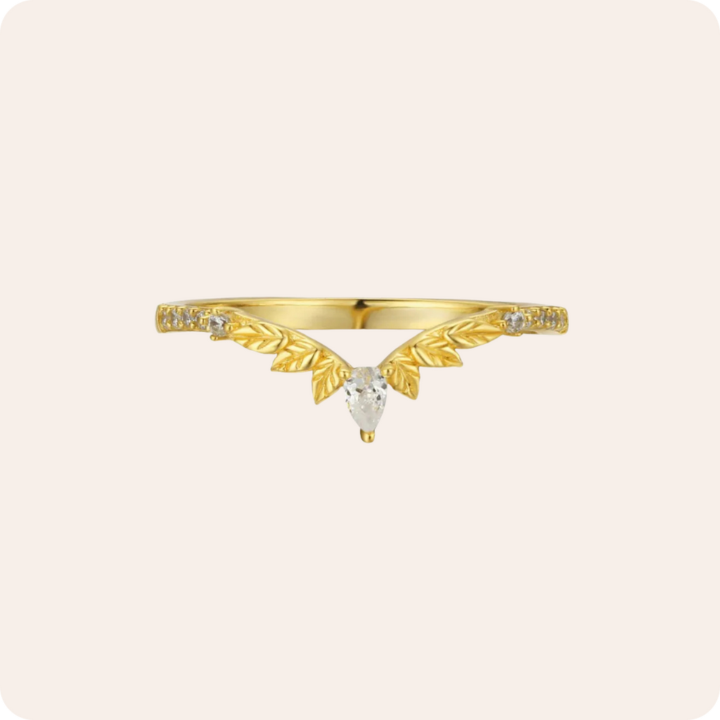 Silver Rhinestone Solid Color Ring