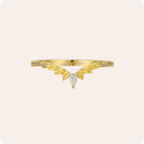 Silver Rhinestone Solid Color Ring