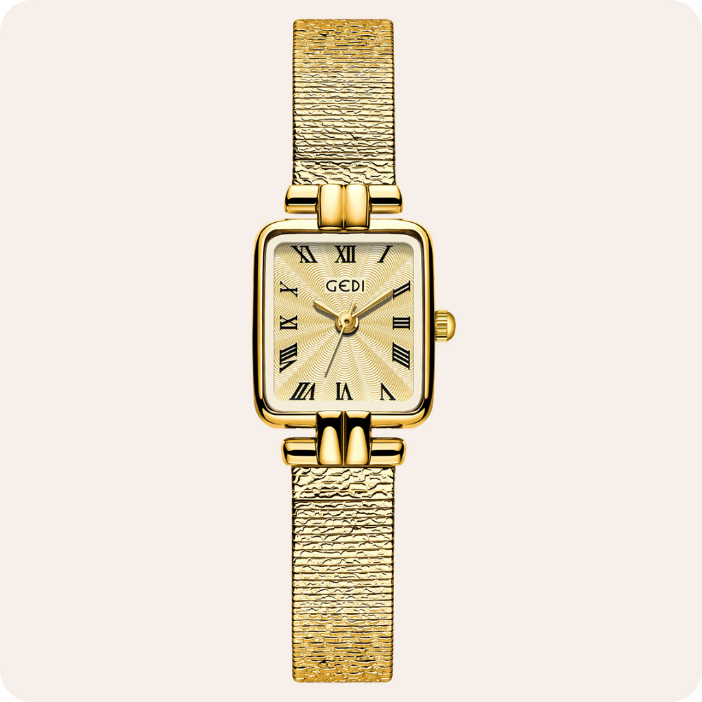 Square Roman Pattern Dial Bracelet Watch