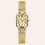 Square Roman Pattern Dial Bracelet Watch
