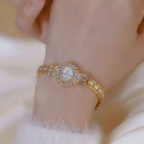 Sunflower Crystal Bracelet Watch
