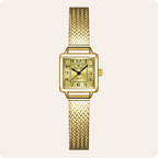 The Square Dial Mesh Bracelet Watch