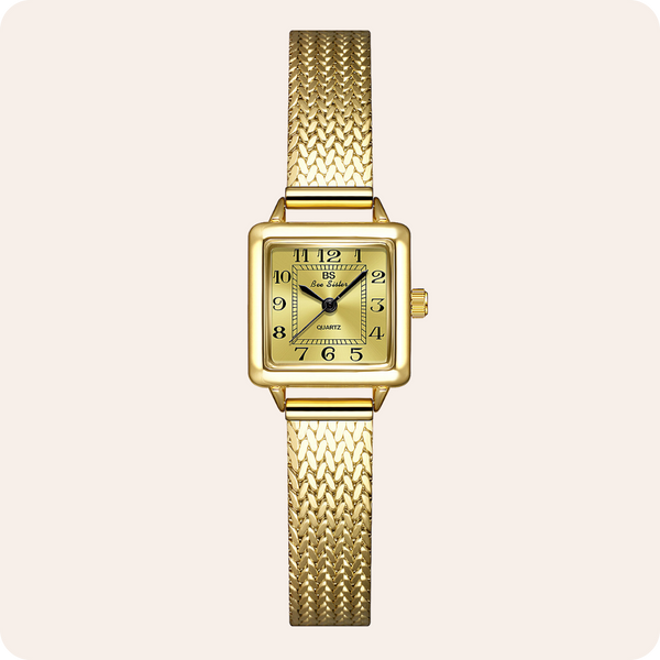 The Square Dial Mesh Bracelet Watch