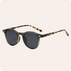 Unisex Round Black Spring Sunglasses