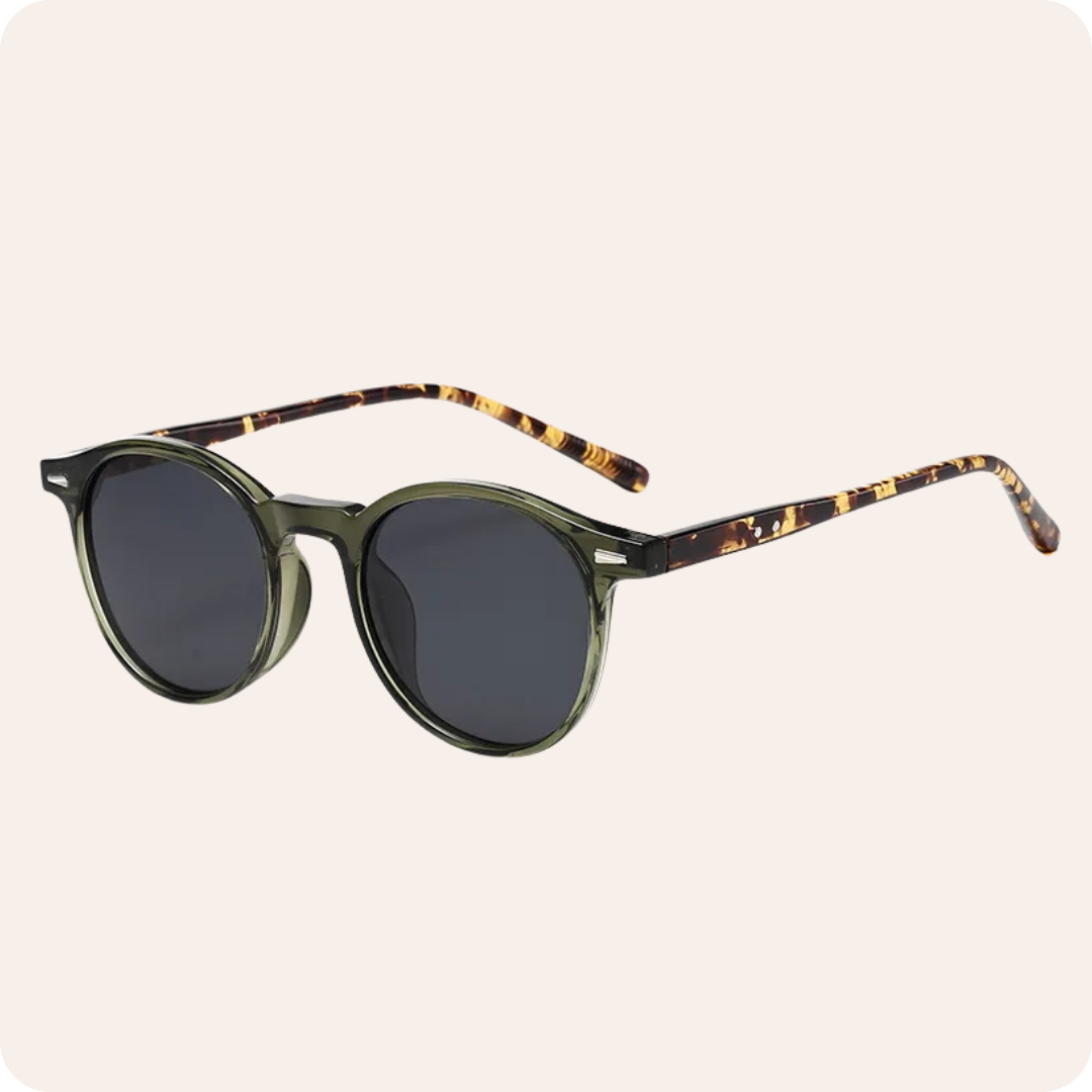 Unisex Round Black Spring Sunglasses