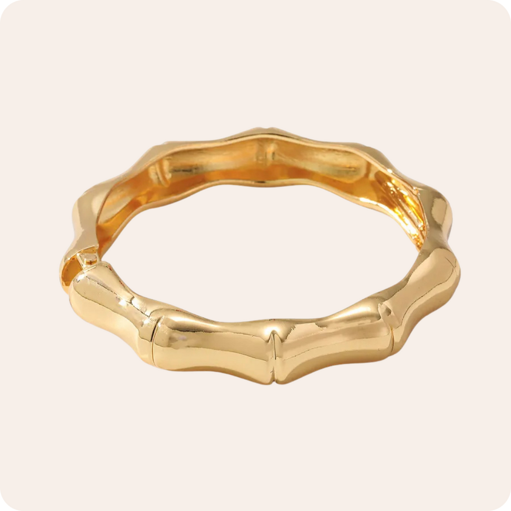 Vintage Bold Gold Smooth Bangle