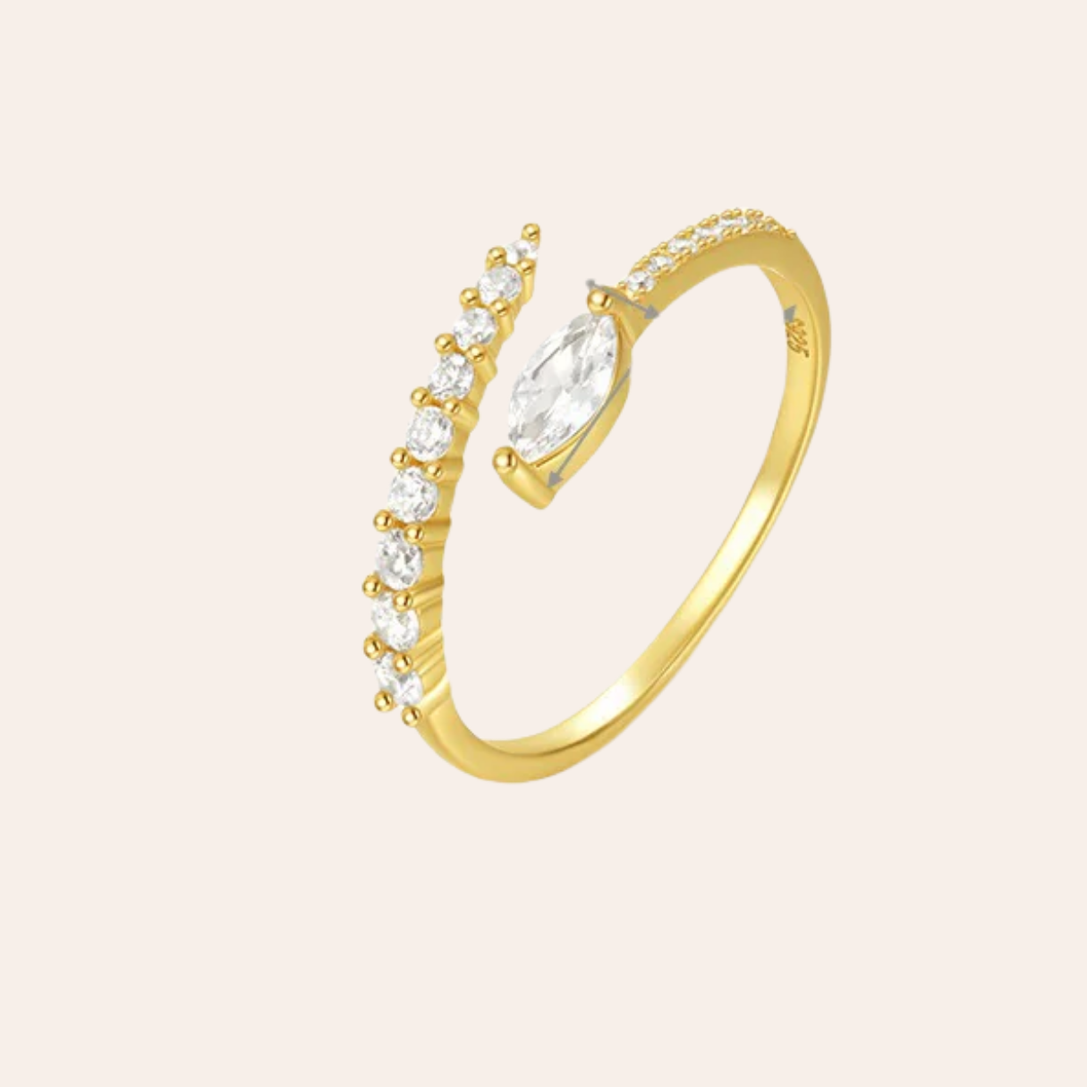 Zircon Marquise Ring