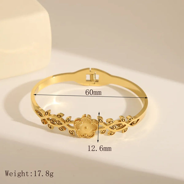 Gold Coin Radiance Zircon Bangle